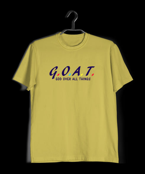 G.O.A.T. God over all things Christianity Mens TShirts